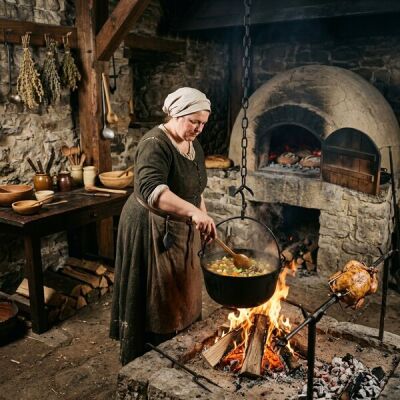 La cuisine au Moyen Âge - techniques, évolution et cuisine quotidienne - Cuisiner au Moyen Âge : techniques &amp; cuisine quotidienne