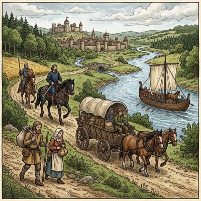 Voyager au Moyen Âge : quelle distance pouvait-on parcourir en une journée - et quel était le danger réel ? - Voyager au Moyen Âge : vie quotidienne, dangers &amp; itinéraires
