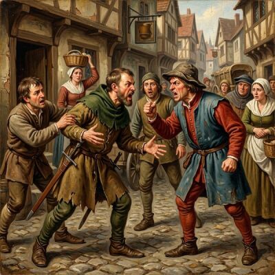 Voici comment on s’insultait au Moyen Âge : les pires injures de l’époque - Insultes du Moyen Âge : comment on jurait autrefois