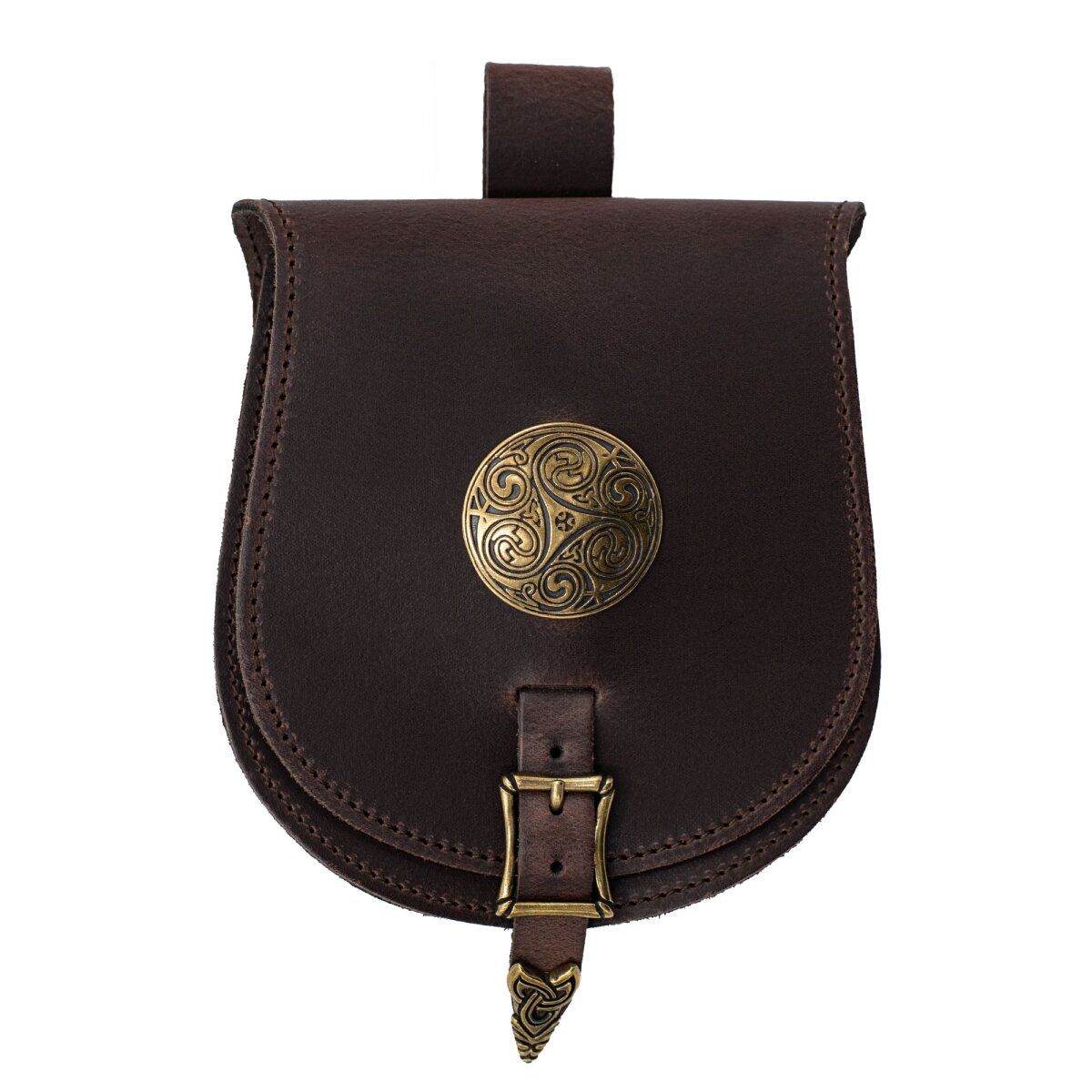 Borsa magiara con triskele marrone