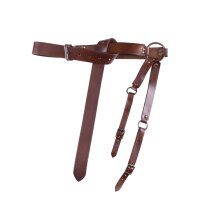 Ceinture dépée médiévale en cuir marron