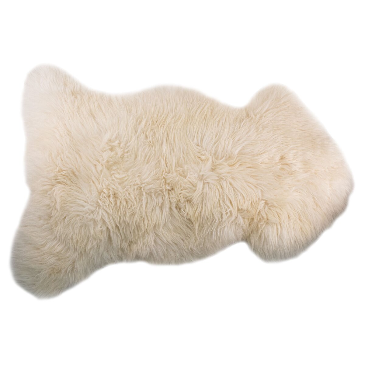 Peau de mouton anglais blanc 110-120 cm