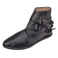 Chaussures Viking type Jorvik avec double semelle cloutée Noir