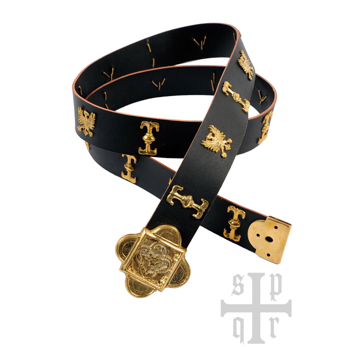 Medieval Leather Belt Saint George, various colours