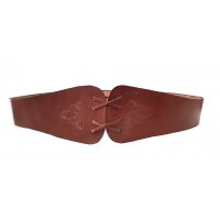 Ceinture de corsage en cuir avec impression de nœuds celtiques