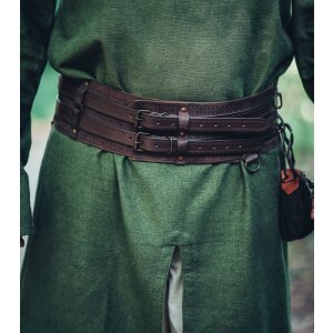 Ceinture large viking épique avec poinçon à nœuds