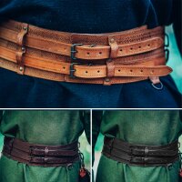 Ceinture large viking épique avec poinçon à nœuds