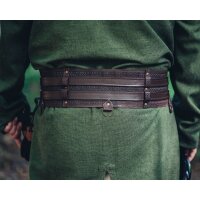 Ceinture large viking épique avec poinçon à nœuds