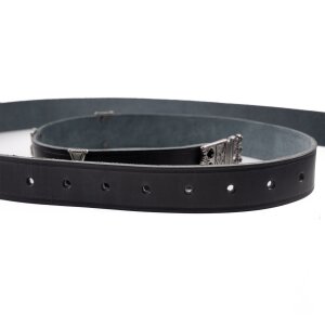 Ceinture Erik avec ferrures Noir