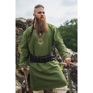 Tunique viking avec broderies - Vert