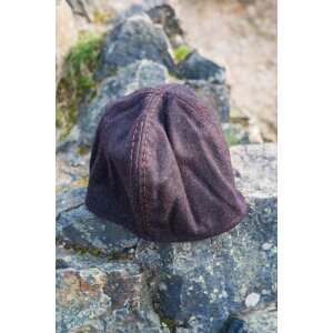 Wikinger Kappe aus Wolle - Braun