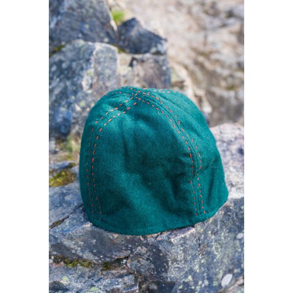 Casquette Viking en laine - Vert