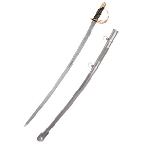 US cavalry saber, model 1860, replica with black handle