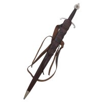 Fourreau dépée avec ceinture en cuir, env. 76 cm