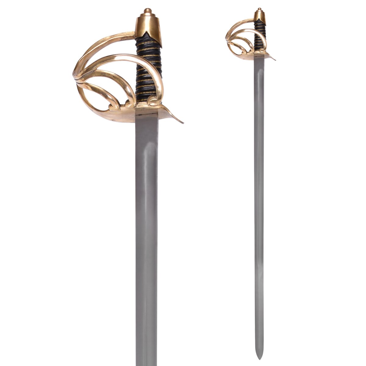 Heavy Cavalry Sword with Steel Scabbard