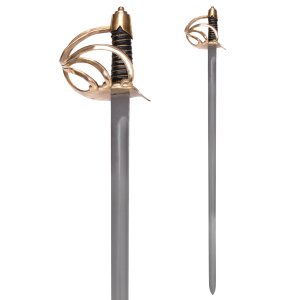 Heavy Cavalry Sword with Steel Scabbard