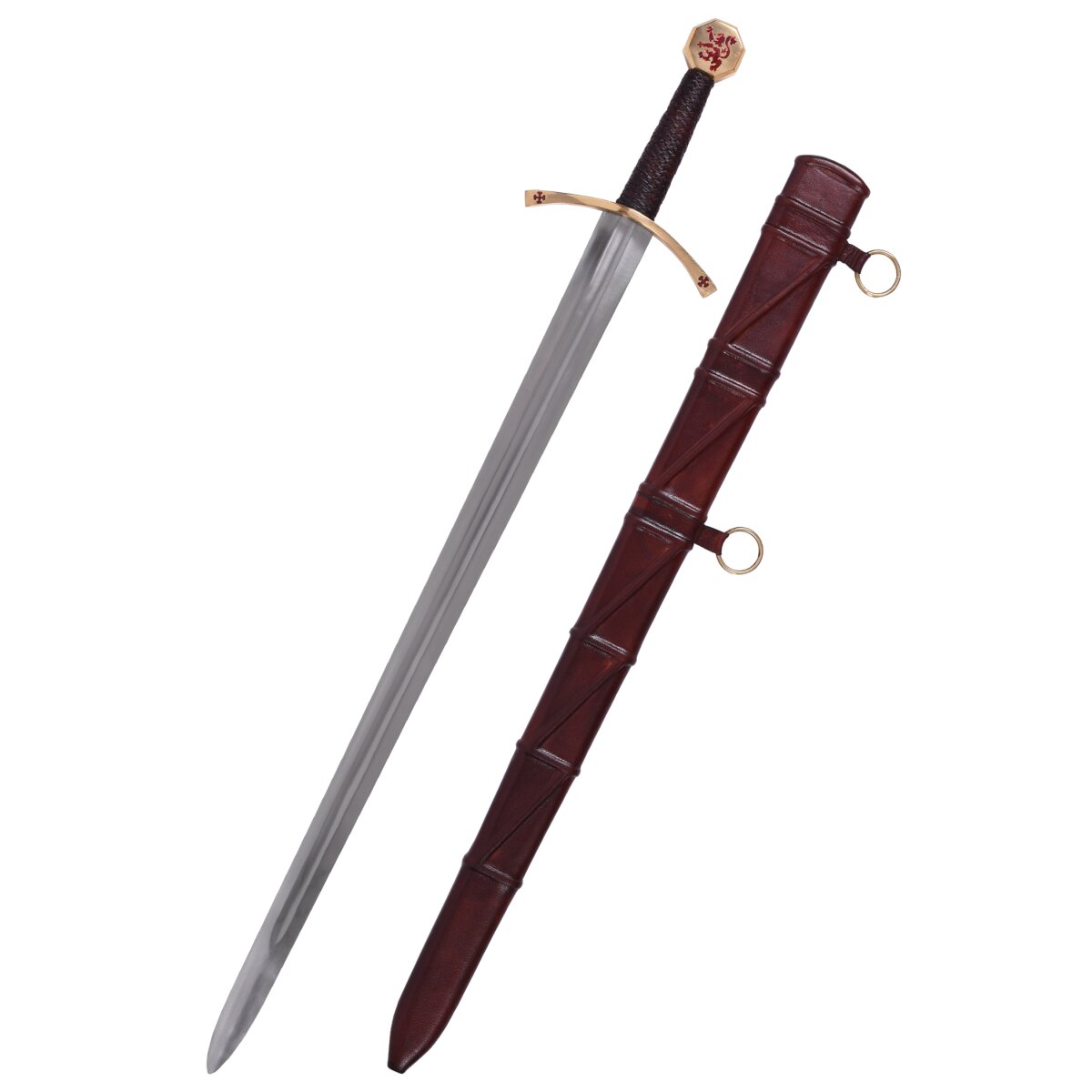 Bruce sword, medieval one handed sword with scabbard