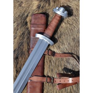 Viking sword Godfred with scabbard, SK-B - for Swordfighting