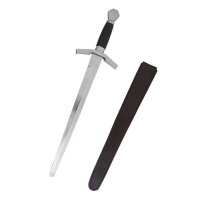Dague de combat médiévale avec fourreau en cuir