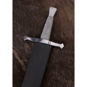 Dague de chevalier avec fourreau en cuir