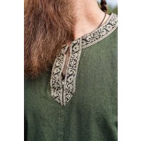 Tunique viking à manches courtes avec bordure "Richard" Vert