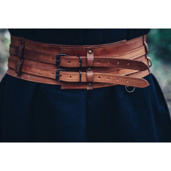 Ceinture viking robuste "Sif" brun clair