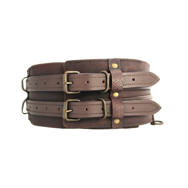 Ceinture viking robuste "Sif" Marron foncé