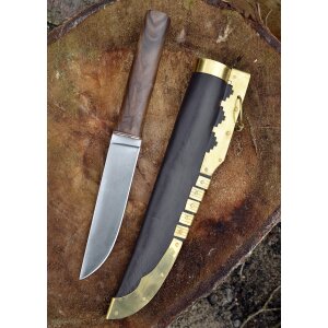 Couteau de sax viking avec manche en noyer, env. 28 cm