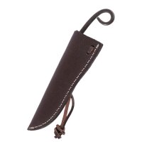 Couteau Sheepfoot lame 15 cm et fourreau avec ruban