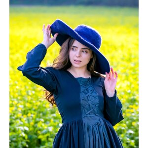 Handmade Hat "Eleganz" Blue