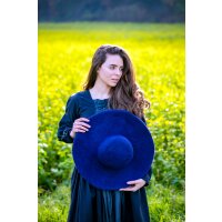 Chapeau artisanal "Elégance" bleu