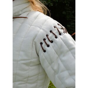 Gambeson, veste darmure, blanc