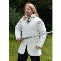 Gambeson, veste darmure, blanc