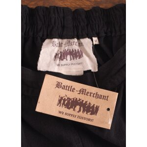 Pantalon médiéval large Hermann, noir