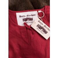 Tunique médiévale à manches longues / chemise Arn pour enfants, rouge