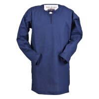 Tunique médiévale à manches longues / chemise Arn pour enfants, bleu