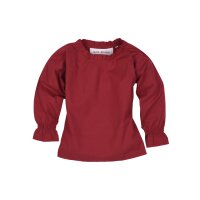 Blouse médiévale à manches longues Helena pour enfants, rouge