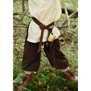 Large pantalon médiéval pour enfants Thore, brun