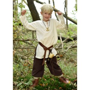 Large pantalon médiéval pour enfants Thore, brun