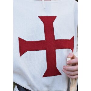 Tabard pour enfants Alexander, Templiers, naturel/rouge