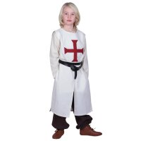 Tabard pour enfants Alexander, Templiers, naturel/rouge