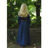 Robe médiévale pour enfants, sous-robe Ana, bleu