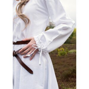 Robe médiévale, sous-robe Ana, blanche