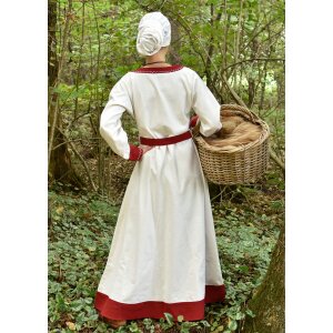 Robe viking Jona, naturel/bordeaux