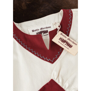 Robe viking Jona, naturel/bordeaux