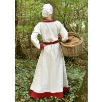 Robe viking Jona, naturel/bordeaux