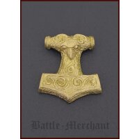 Pendentif marteau de Thor en laiton, petit