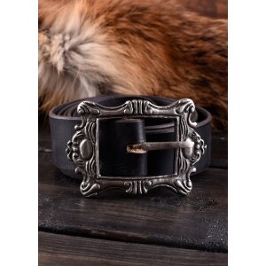 Ceinture de pirate en cuir avec boucle en laiton