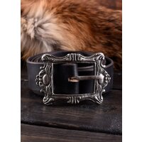 Ceinture de pirate en cuir avec boucle en laiton