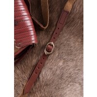 Sac de style viking en cuir et en toile